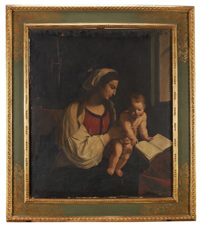 Da modelli di Guercino

La Madonna che istruisce Gesù
Olio su tela, cm 126x106,