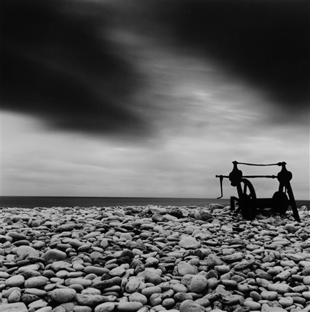 Michael Kenna (1953)  - Winding Device, Portland, Dorset, England, 1990