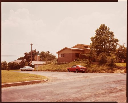 Stephen Shore (1947)  - Sutter st. + Crestline rd., Fort Worth, Texas, 1976