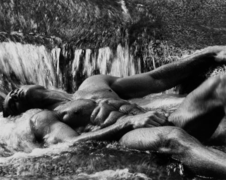 Greg Gorman (1949)  - Scott in Waterfall, 1990