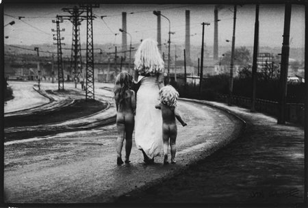 Jan Saudek (1935)  - Destiny walks DOWN to the River, 1970