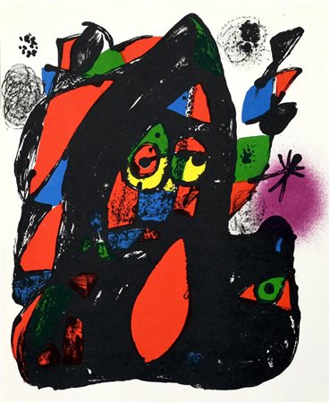 Da Joan Miro' LITOGRAPHIE IV eliografia, cm 32x25,5 Riproduzione della...