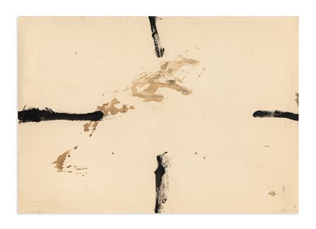 ANTONI TÀPIES (1923-2012) - Four Black Lines on Paper, 1965