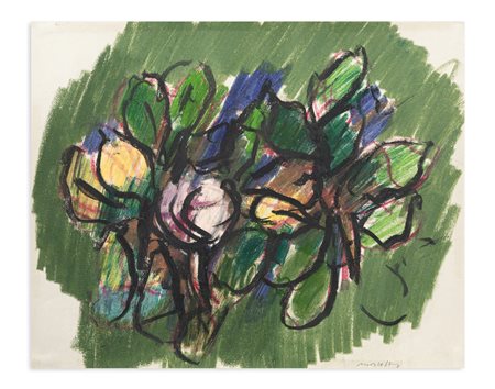ENNIO MORLOTTI (1910-1992) - Senza Titolo (Foglie di magnolia)