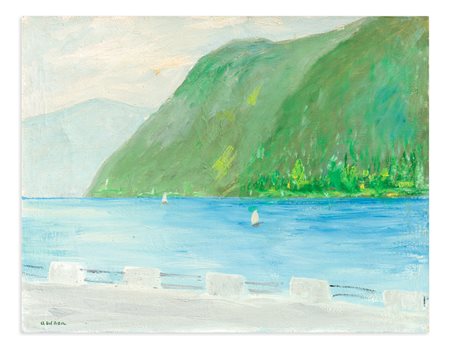 ANGELO DEL BON (1898-1952) - Lago di Como