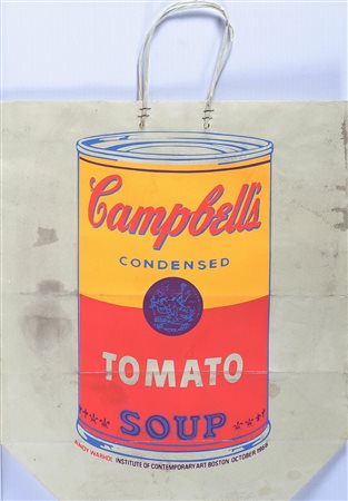 WARHOL ANDY (1928 - 1987) Campbell's soup shopping bag. Serigrafia. Cm 43,00...