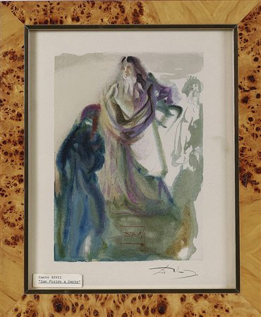 DALI' SALVADOR (1904 - 1989) San Pietro a Dante. Litografia. Cm 26,00 x...