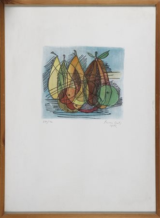 CONTI PRIMO (1900 - 1988) Senza titolo. 1975. Litografia. Cm 50,00 x 70,00....