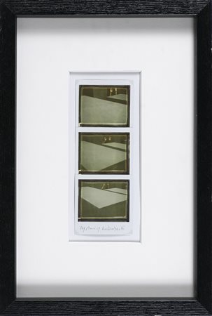 GALIMBERTI MAURIZIO (n. 1956) HandMoving. Polaroid trittico. Cm 10,00 x...