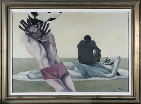 BIFFI LUIGI (1930 - 1974) Paesaggio. 1971. Olio su tela . Cm 100,00 x 70,00....