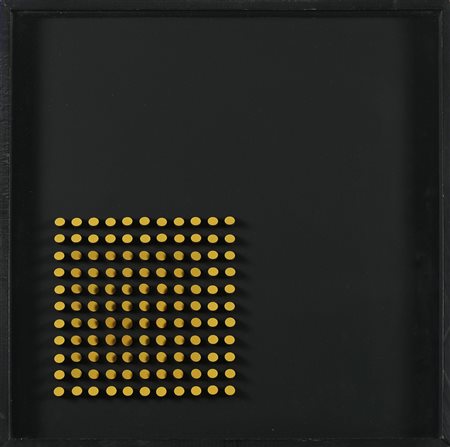 COSTALONGA FRANCO (n. 1933) Yellow. 1974. Tecnica mista su tavola. Cm 50,00 x...