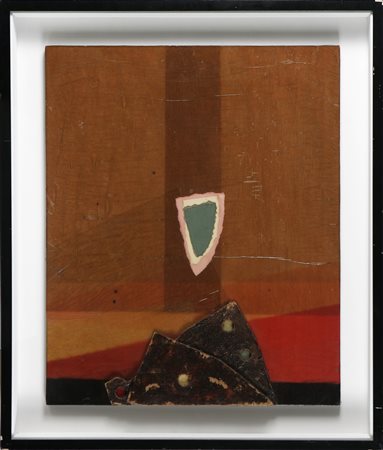 CRIPPA ROBERTO (1921 - 1972) Meteorine. 1970. Collage su tavola. Cm 60,00 x...