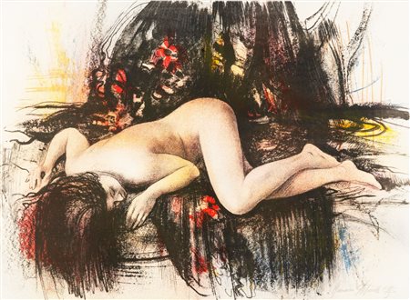 Romano Stefanelli (Firenze 1931 – 2016), “Nudo femminile”.