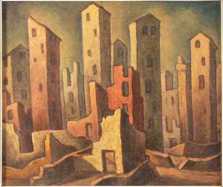 Scolari (XX secolo), “Rovine Ponte Vecchio”, 1953.