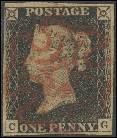 Great Britain, 1840, N.1 1p. ''Penny Black'' used. Good quality.