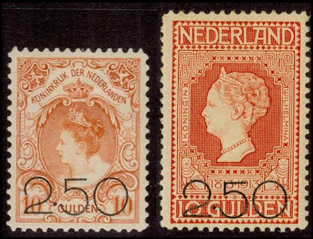 Netherlands, 1920, N.96/97 new, MH. High quality, Cert. En. Diena.