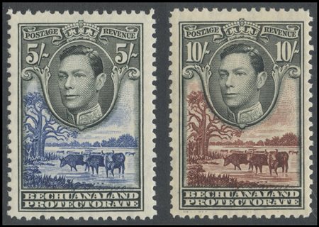 British Commonwealth, Bechuanaland Protectorate, 1938/1961. N. 118/128 and...