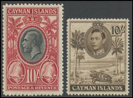 British Commonwealth, Cayman Islands, 1935. N. 96/107 (MH) and N. 115/126...