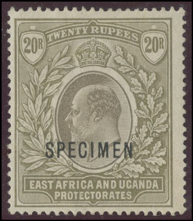 British Commonwealth, East Africa and Uganda, 1903. N.155 ''Specimen''....