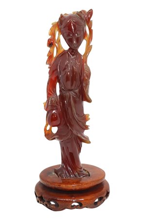 Guanyin in corniola