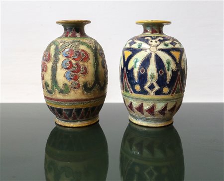 Antica coppia di vasi in maiolica, Morocco, 20° Secolo