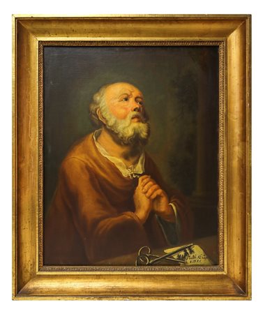 San Pietro in preghiera, Painter of °e fine 17° Secolo