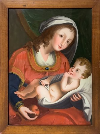 Madonna della mela con bambino, Sicily, fine 18° Secolo