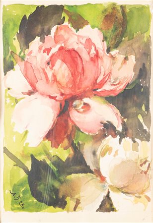 Lev Bruni (Krestetsky Uyezd 1894-Mosca 1948)  - Peonie, 1928