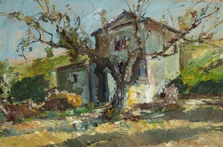 Carlo Verdecchia (Atri 1905-Napoli 1984)  - Casolare in campagna