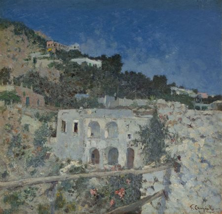 Francesco  Cangiullo (Napoli  1888-Livorno  1977)  - Capri, monte San Michele, 1938