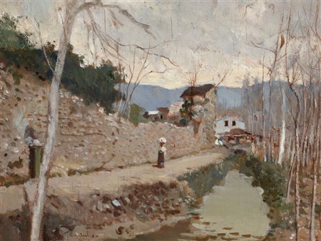 Francesco  Cangiullo (Napoli  1888-Livorno  1977)  - L’autunno in campagna