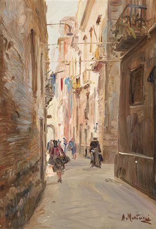 Antonio Martucci (Napoli 1934)  - Coppia di vedute di Sorrento