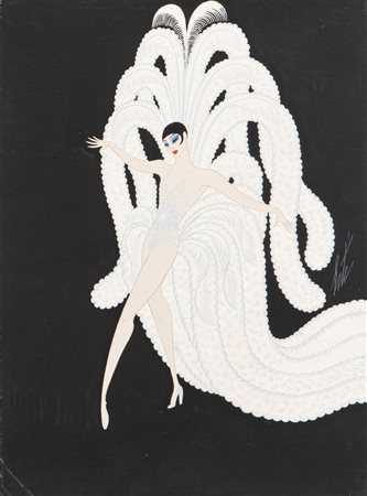 Erté (Romain de Tirtoff) (San Pietroburgo 1892-Parigi 1990)  - La Danseuse du Cancan