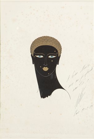 Erté (Romain de Tirtoff) (San Pietroburgo 1892-Parigi 1990)  - Tête