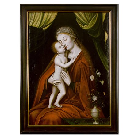 Ambrosius Benson (Lombardia 1495 – Bruges 1550), attr. a, Madonna con Bambino