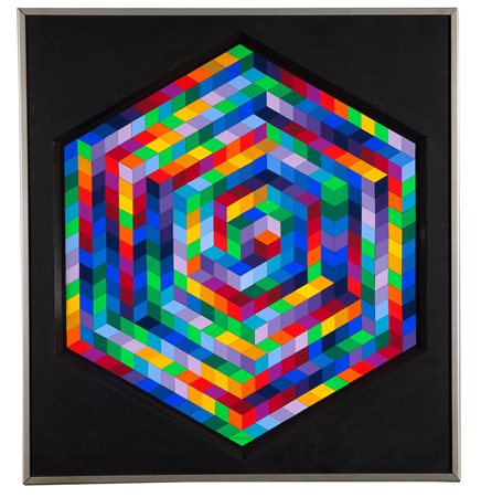 VICTOR VASARELY, Hat - C - 3, 1970
