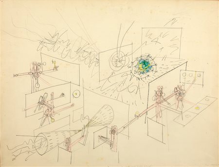 ROBERTO MATTA, Composition surréaliste, 1956