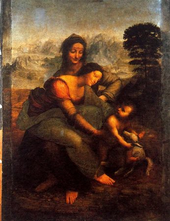 Leonardo da Vinci, La Vergine e il Bambino con Sant’Anna

