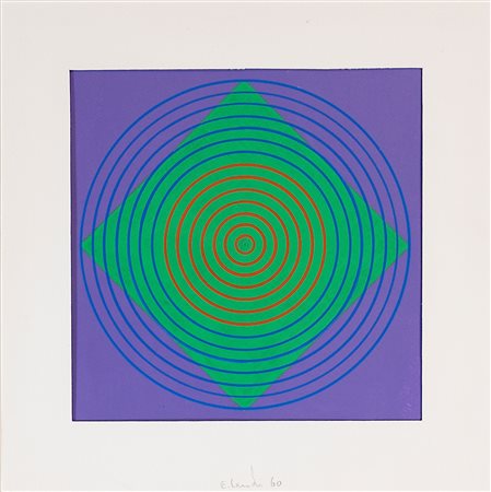 EDOARDO  LANDI, Struttura visuale + influenza cromatica, 1960