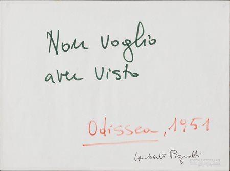 LAMBERTO PIGNOTTI, Odissea,1951