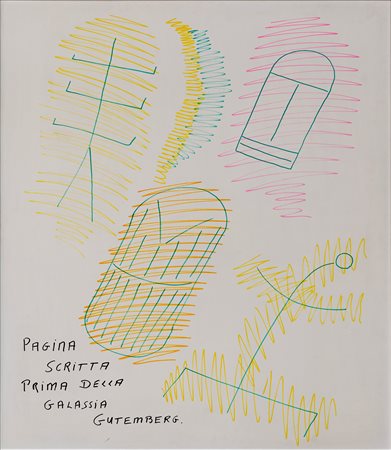 PIERRE GARNIER, Pagina scritta prima della galassia Gutemberg, 1990