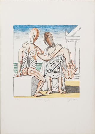 GIORGIO DE CHIRICO, Colloquio segreto, 1969