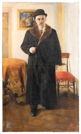 ALESSANDRO POMI, Ritratto di galantuomo, 1913