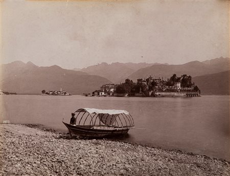 Giorgio Sommer (1834-1914)  - Lago maggiore, Isola bella e pescatori, 1890s