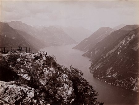 Giorgio Sommer (1834-1914)  - Lugano, panorama ven San Salvatore, 1890s