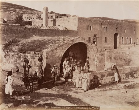 Félix Bonfils (1831-1885)  - The fountain of the virgin ; Mont Tobor, 1870s/1880s