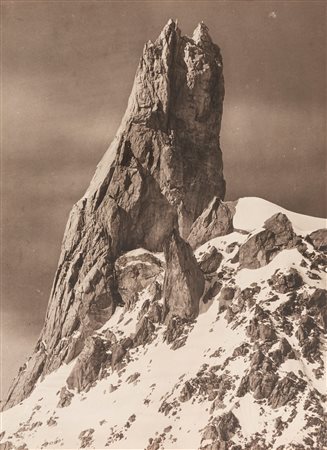 Alessio Nebbia (1896-1975)  - Monte Bianco, Dente del gigante, 1930s