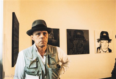 Nino Lo Duca (1940)  - Ritratto di Joseph Beuys a Napoli, Galleria Lucio Amelio, 1980s