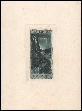 Francesco Vitalini (1865-1904): EX LIBRIS DI FRANCESCO VITALINI, 1900