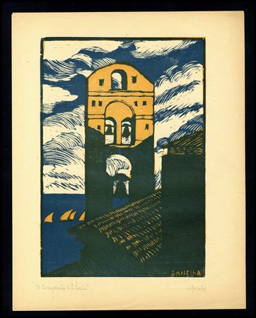 Adolfo De Carolis (1874 - 1928): IL CAMPANILE DI S. LUCIA